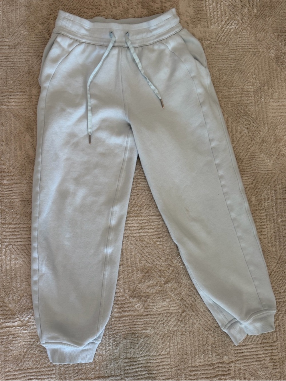 lululemon athletica Light Blue Women's Cropped Drawstring Joggers